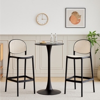 Table de bar ronde moderne, table basse minimaliste, table à cocktail, table d'appoint, table de pub, table de cuisine, salle à manger