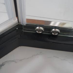 KMRY Diamond Shape 90X90 vetro fisso senza cornice cerniera a perno angolo in vetro bagno <span class=keywords><strong>doccia</strong></span> box box idee - Product Image 6