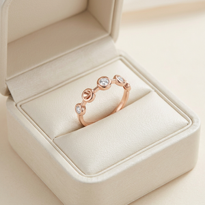 Nouvelle Collection Vente en Gros Fabricant Exportateur Ensemble de Bijoux Fins pour Usage Quotidien Bague en Or Rose Massif 18K avec Diamants Naturels Véritables - Product Image 6