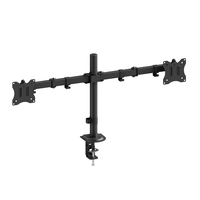Bonne vente Support de montage de moniteur réglable à double bras pour écran 17 "-32" adapté à la maison et au bureau