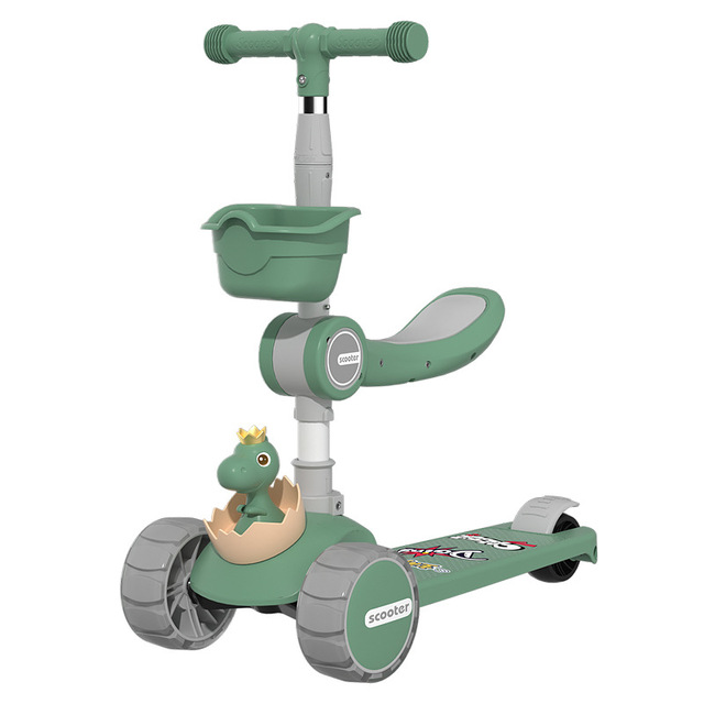 Wholesale Cheapest 3 in 1 Foldable Kids Kick Child Toy Balance Bike Scooter 3 Wheel With Seat for Kids Age 2 3-4 5 10 Years