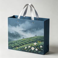 Sacs en papier de luxe personnalisés de haute qualité pour cadeaux, boîtes à thé haut de gamme, avec options de logo et de marquage de l'entreprise
