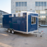 Remorque de nourriture mobile, camion de restauration rapide de bbq de crème glacée de pizza entièrement équipé à vendre