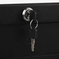 Armoire de classement en acier à 3 tiroirs latéraux verrouillable pour le rangement de documents de bureau