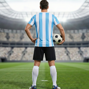 Maillot de football Coupe du Monde 2026 version supporters, style France, en polyester sublimé à bas prix pour entraînement masculin - Product Image 3