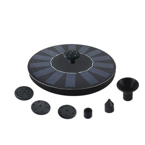 Solar Powered Floating Fountain With Battery And Water Separation Protection For Garden Pond Outdoor Use - Product Image 2