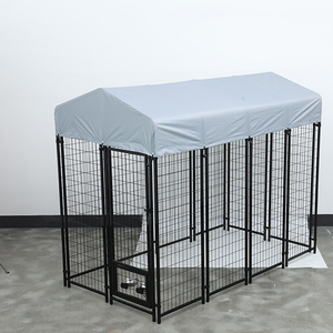 Tube carré Heavy Duty Amovible Grand Chenil pour chien Pet Carrier Playpen Pet Exercise Iron Fence <span class=keywords><strong>Dog</strong></span> Puppy Run Cage - Product Image 3