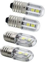 Lampe de signalisation LED E10 1W Lampe de poche rouge verte 6V 12V 24V 48V 60V 110V 220V Ampoule Torche 1W E10 Lampe LED 6V Ampoule