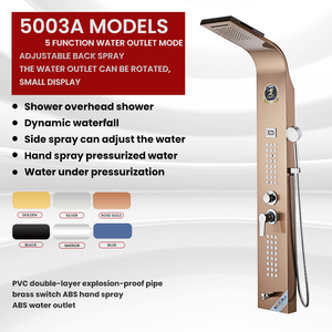 Suministros de baño de masaje de acero inoxidable, spa con sistema de luz led, <span class=keywords><strong>ducha</strong></span> eléctrica, panel de <span class=keywords><strong>torre</strong></span> de <span class=keywords><strong>ducha</strong></span>, envío directo - Product Image 2