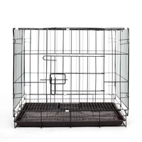 Cage pliable en métal bon marché pour chiens, cage en métal empilable pour petits et grands chiens
