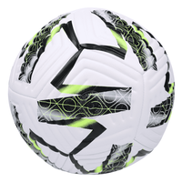 Balón de Fútbol Aiju al por Mayor, Cosido a Máquina, Tamaño 5, Cuero PU Premium, Vejiga de Goma, para Deportes de Equipo, Entrenamiento Profesional