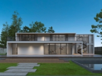 DYCE Conteneur Démontable Panneau Sandwich Villas Préfabriquées Maisons Bureaux Usage Résidentiel et Professionnel Design Moderne Respirant Modèle 3D