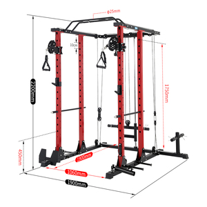 Rising Fitness Factory Venta al por mayor Comercial Multifuncional Cable Crossover Trainer Gym Power Cage Gantry Rack Ejercicio de fuerza - Product Image 2