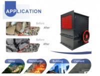 Concasseur à percussion 800x800 à faible production de poussière pour agrégats de carrière et déchets de construction 50-80t/h 55-75kw Alimentation 450mm