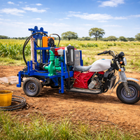 Machine de forage de puits d'eau portable à utilisation facile, haute efficacité, pour puits de 100m à 200m, machine de forage de puits profonds