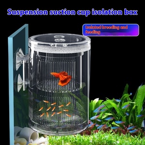 Boîte d'alimentation multifonctionnelle en acrylique pour petits poissons juvéniles Boîte d'alimentation d'isolement Réservoir d'éclosion de <span class=keywords><strong>suspension</strong></span> pour alevins de paons Plastique durable - Product Image 5