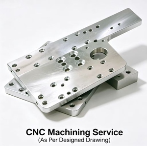 Plaque de montage en aluminium, pièces usinées CNC sur mesure de précision, plaque de fixation métallique fabriquée pour les machines de test d'automatisation - Product Image 1