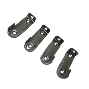 Metal Clothes Rail Clip Wall Mount Non Detachable Flange <b>Seat</b> Support Hardware Accessory - Product Image 2