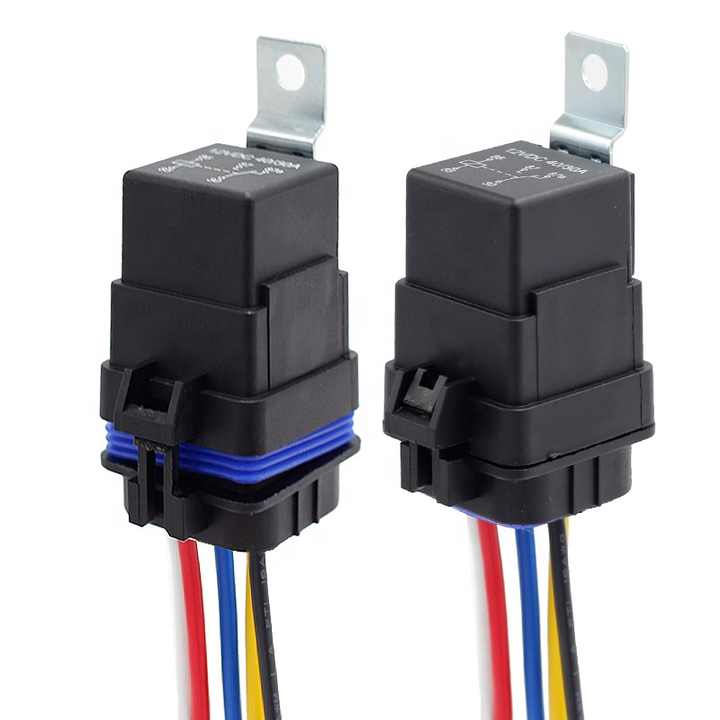 thumbnail image 2 of 5 Pin SPDT Relay 12V Waterproof Automotive Relay Harness Set - 5 Pin SPDT With Color-Coded Wires (5 Pack) 12V Relay Harness 2 of 11