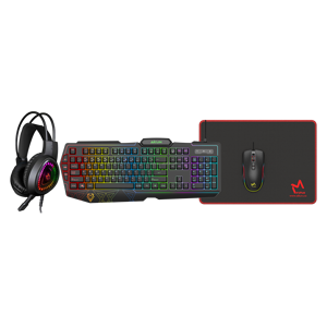AIKUN 4 In 1 Gaming Combo-RGB Macro <strong>Keyboard</strong>,12800DPI RGB Mouse,Stereo Headset,350*250mm Mousepad,4 In 1 Color Box - Product Image 1