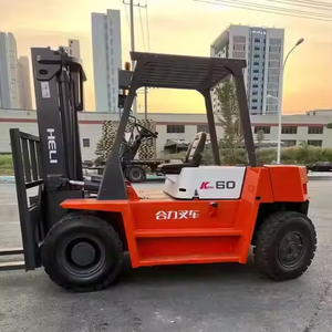 Montacargas Diésel de 6 Toneladas, 4WD, Alta Eficiencia, Bajo Mantenimiento, <span class=keywords><strong>CPCD60</strong></span> con Desplazamiento Lateral y Mástil de 2 Etapas, en Existencia para la Venta - Product Image 1