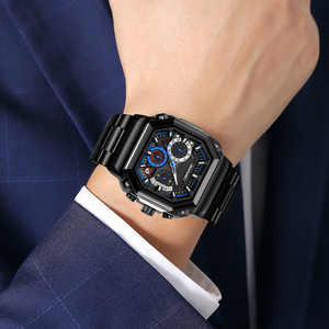 Skmei 9359 noir abordable mode décontracté bracelet en acier inoxydable montre Guangzhou en gros pour les montres étanches 3ATM - Product Image 5