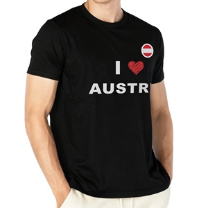 Lightweight and Breathable Austria Fan <b>T</b>-shirt for Summer Outdoor Gatherings and Matches Promotion - Product Image 2