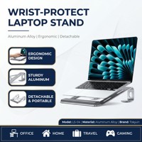 Support de bureau pour ordinateur portable en aluminium ergonomique détachable, best-seller, pour tous les ordinateurs portables de 10 à 17 pouces