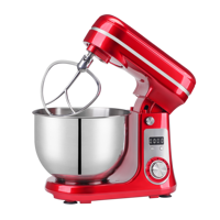Robot culinaire professionnel personnalisé à moteur CC sans balais, bol en acier inoxydable de 6 L, batteur sur socle pour la maison