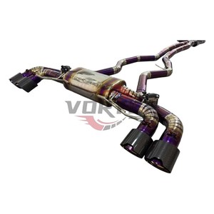 Sistema de Escape Catback Valvetronic de Titanio Vortex de 1.2 mm para G20 G21 G22 G26 M340i M440i 3.0T 2021-2025, Alto Rendimiento, Azul - Product Image 6