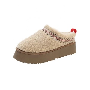 2023 hiver sans lacet neige bottes nouvelle tendance en gros fourrure diapositives doux chaud chaussures plate-forme <span class=keywords><strong>Tasman</strong></span> pantoufles pour femmes sur mesure - Product Image 3