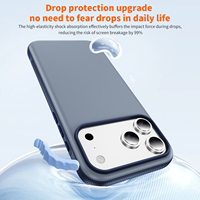 Nouvelle Coque de Téléphone Luxe Mate Anti-choc Effet Peau pour iPhone 17 Pro Max 17Air 16E 15 14Plus 12 13