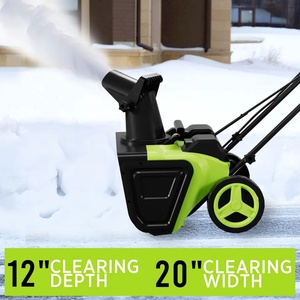 Soplador de Nieve Inalámbrico Deli <span class=keywords><strong>Steelite</strong></span> AZDY891 de 42V y 20 Pulgadas, 850 Libras/Min, Baterías Dobles de 4.0Ah, Cargador Incluido, Nieve sin Esfuerzo - Product Image 2