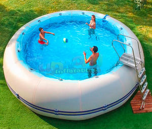 बड़े cubiertas hinchables गुंबदों बाड़ों पारदर्शी प्लास्टिक इग्लू तम्बू inflatable स्विमिंग पूल कवर - Product Image 6