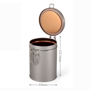 Boîte de conservation en fer blanc de qualité alimentaire à fermeture hermétique pour grains de café, thé, pain et lait, anti-humidité, vente en gros CC0307 Dongguan - Product Image 2