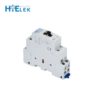 16A 20A 25A 2 Pole 220V 240V 25A Manual Modular AC Contactor 220V Coil AC Modular Contactor Manual