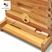 Ensemble de ruches à abeilles à double étage en bois de sapin, avec cadres, directement de l'usine chinoise, en stock, vente en gros