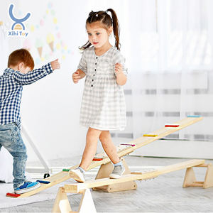 XIHA Arredamento Montessori, Trave di Equilibrio in Legno per Bambini, Tavola di Equilibrio, Regalo per Bambini, Giochi con Pietre di Equilibrio - Product Image 4