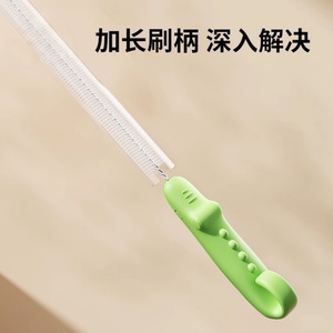 <b>Bottle</b> Brush Set Nylon Bristles Soft Cleaning For Baby <b>Bottles</b> Straw Cup With Handle Multi Color Options - Product Image 4