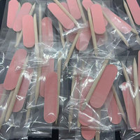 Kit de herramientas de lima de uñas de doble cara, juego de dos piezas con tiras de pulido para uñas postizas, suministros para uñas