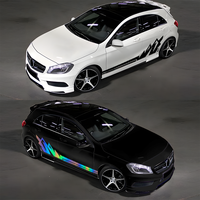 2 pièces de stickers de voiture à rayures de course de 90 pouces, imperméables, autocollants en vinyle décoratifs, installation facile, taille personnalisable pendant 1 an