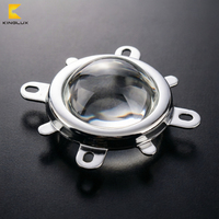 Réflecteur de lentille LED en borosilicate de 45 mm, angle de faisceau de 60° pour éclairage public LED/borne d'éclairage