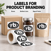 Étiquettes personnalisées avec logo, autocollantes en rouleau, en BOPP blanc, pour bouteilles, boîtes, pots, avec forme personnalisée et impression de marque