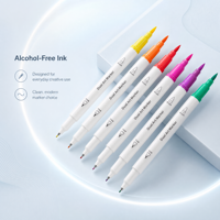 Nouveau stylo aquarelle double tête, 120 couleurs, lavable, non toxique, ensemble de stylos de peinture pour enfants, stylo à dessin à base d'eau pour étudiants