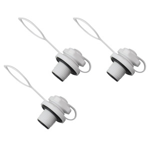 Accessoires de valve à air en spirale en PVC blanc 2-en-1 Boston pour matelas pneumatiques, bateaux et autres applications - Product Image 1