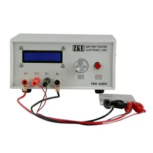 Zketech EBD-A20H testador de potência, medidor de descarga eletrônico 20a, máquina testadora de capacidade da bateria