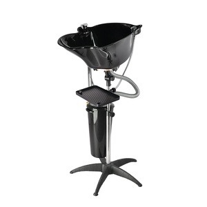<span class=keywords><strong>Bac</strong></span> à shampooing portable moderne avec douche et petit plateau pour salons de beauté, hauteur réglable, <span class=keywords><strong>bac</strong></span> à cheveux SPA, magasin de barbiers - Product Image 2