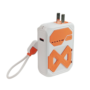20W Built-in Phone Stand AC <b>Plug</b> Wide Current 10000Mah Embedded 90-Degree Fold PD-QC Supports 4 output locations - Product Image 1