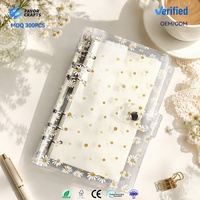 Carnet à 6 anneaux en PVC à paillettes sèches imprimé sur mesure, cadeaux pour filles, étudiants, Noël, promotionnel, couverture de carnet rechargeable