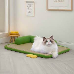Milieuvriendelijk Schattig Rotan Huisdierbed Effen Patroon Zomerkennel Hondenslaapbed Met Doos/Karton Plukken - Product Image 1